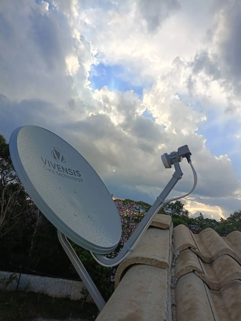 kit antena parabólica rural sitio e chácara  - Foto 3