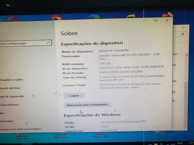 cpu intel celeron .3.60 ghz hd250gb memória 2gb  - Foto 5
