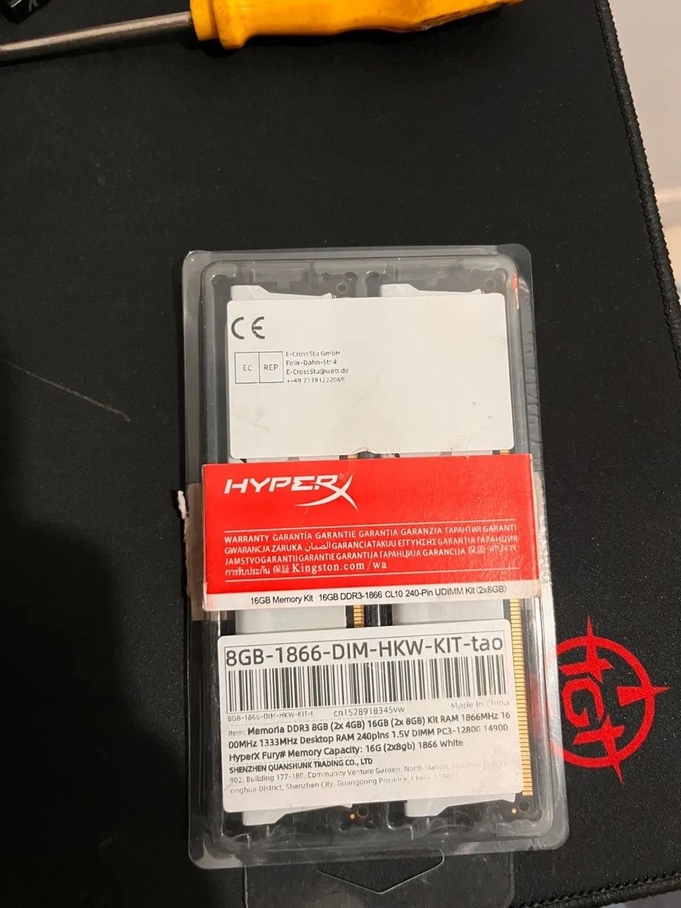 Memoria ram 2x 8gb ddr3