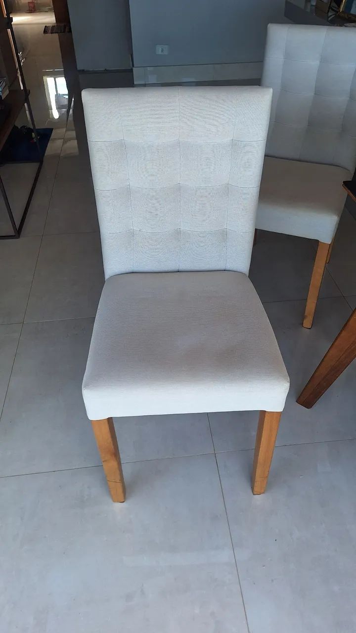 Cadeiras de jantar em linho - Foto 2