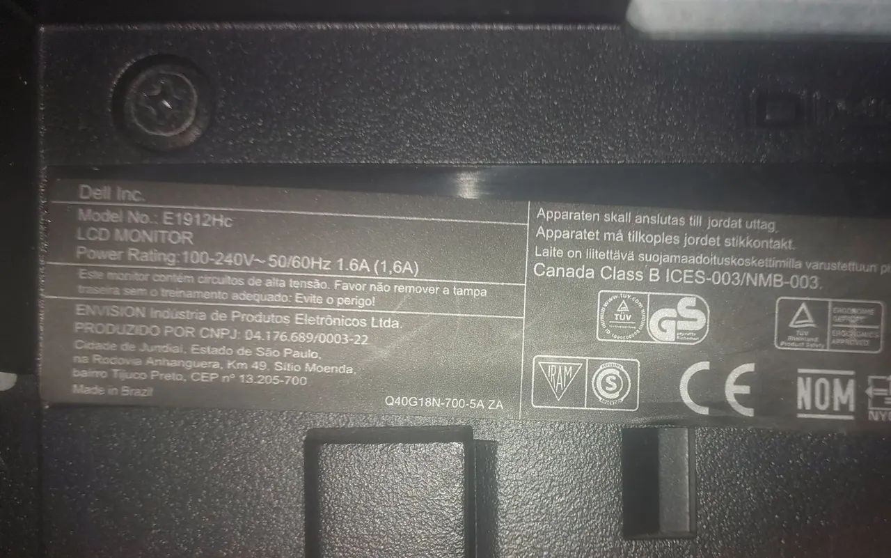 Monitor Dell E1912HC - 19" - Foto 5