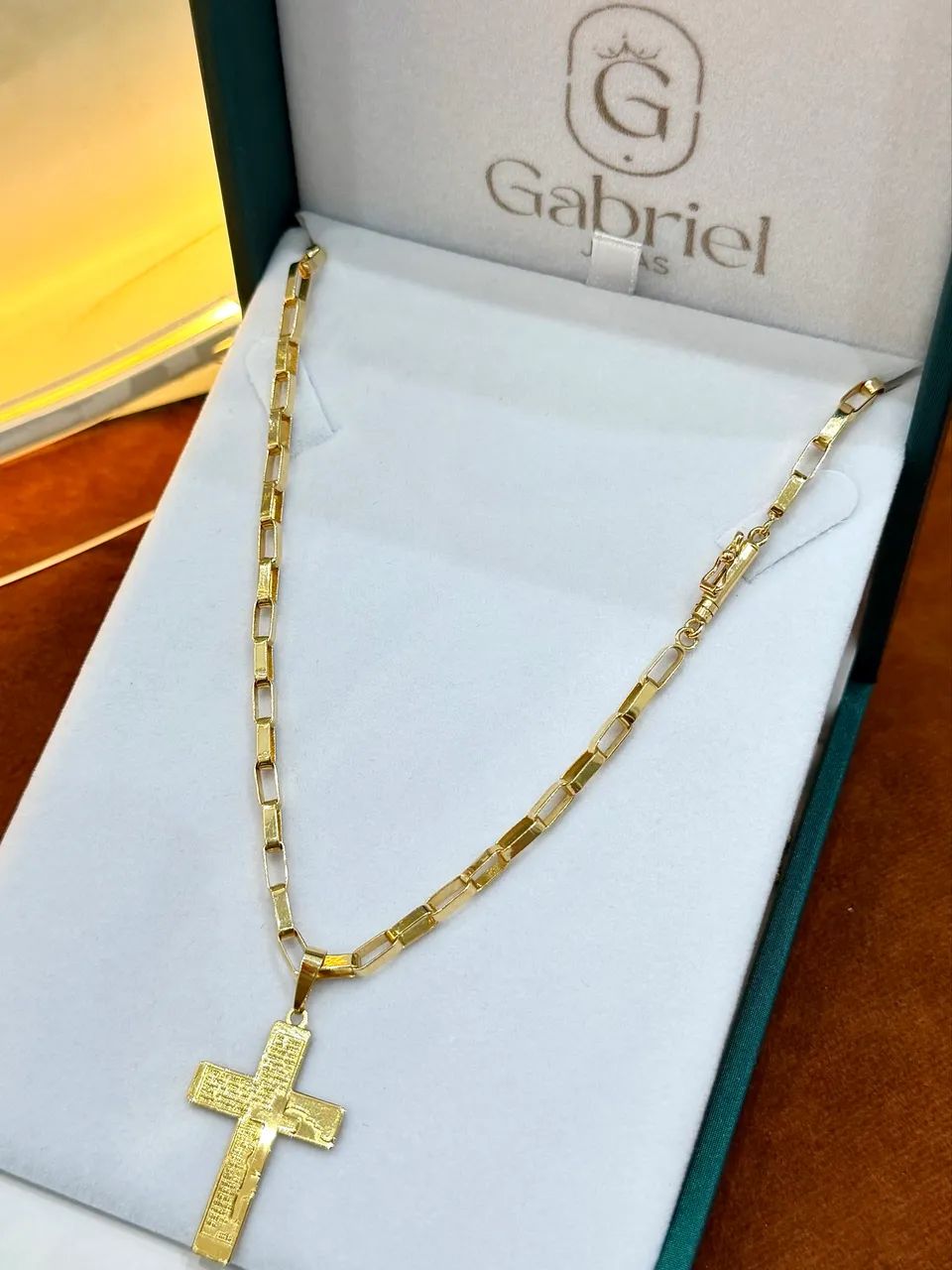 Cordão de ouro com 19.8g maciço novo ( LOJA ) - Foto 2