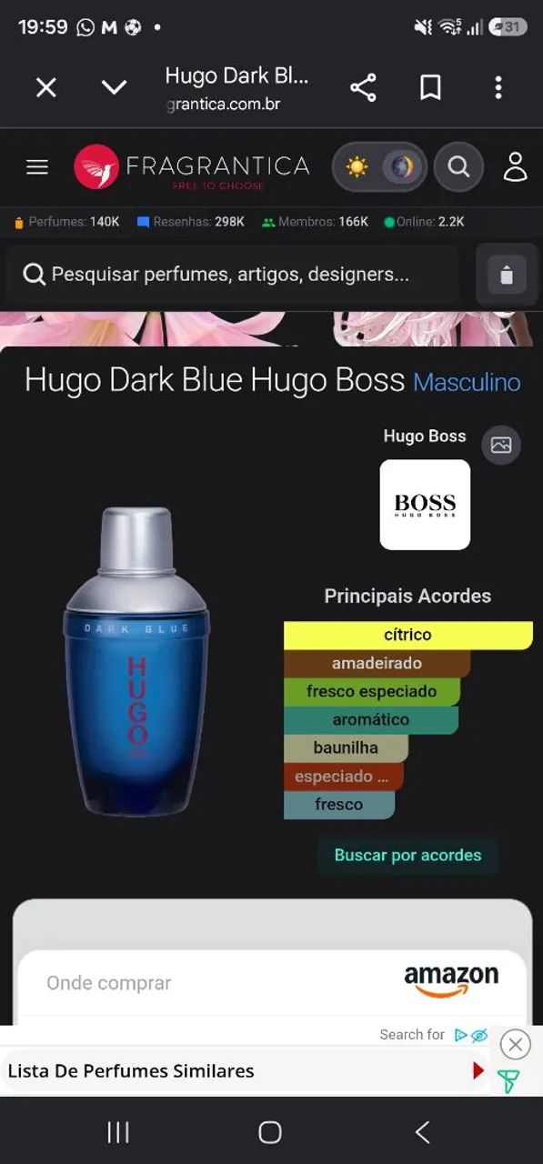 Perfume Hugo Boss 75ml - Foto 2