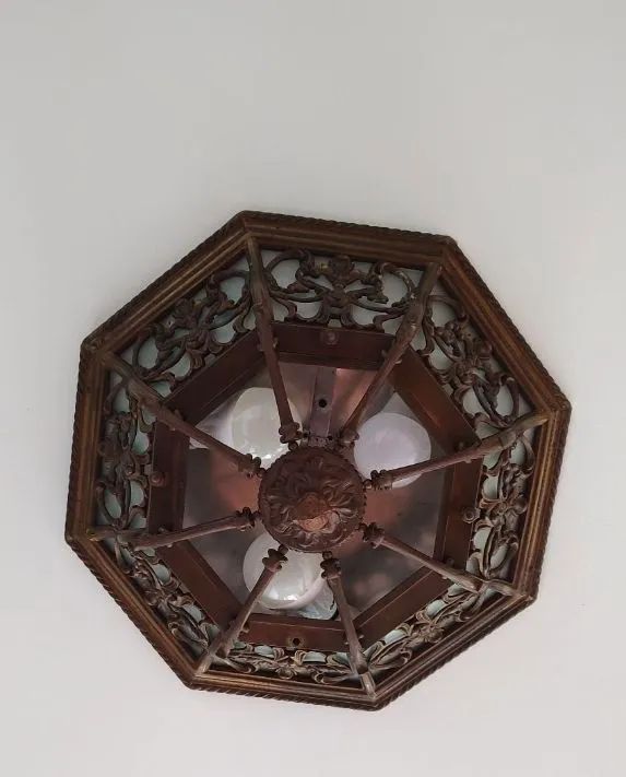 Lustre Plafon em Bronze sextavado  - Foto 3