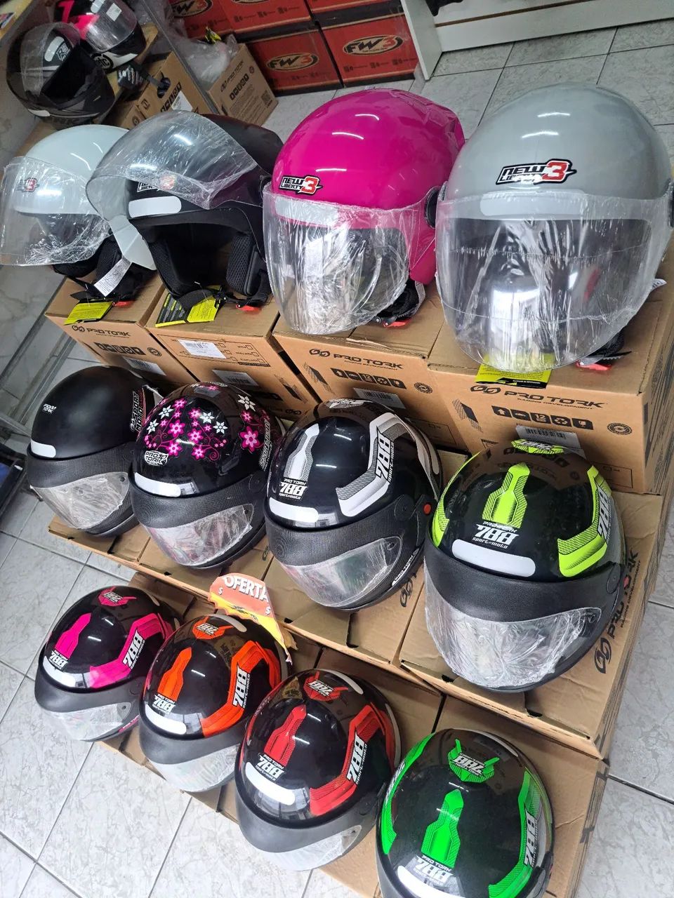 Capacete fechado ou aberto novo