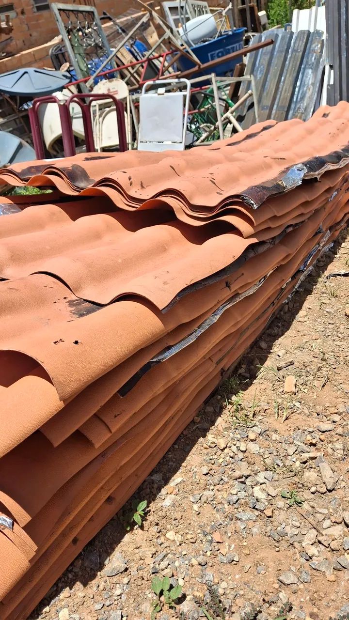 17 Telhas de pvc de 5 metros 