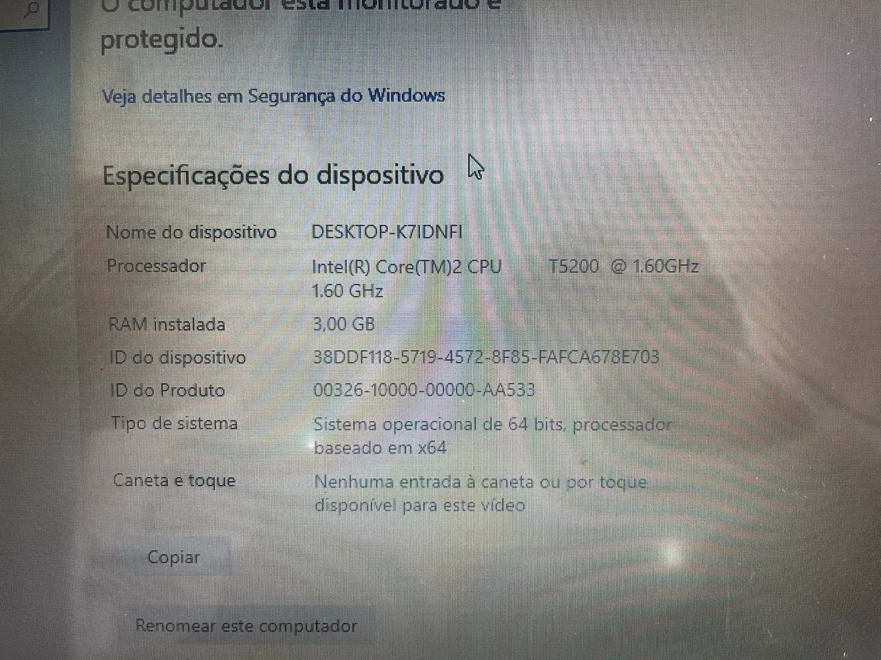 Notebook Toshiba 