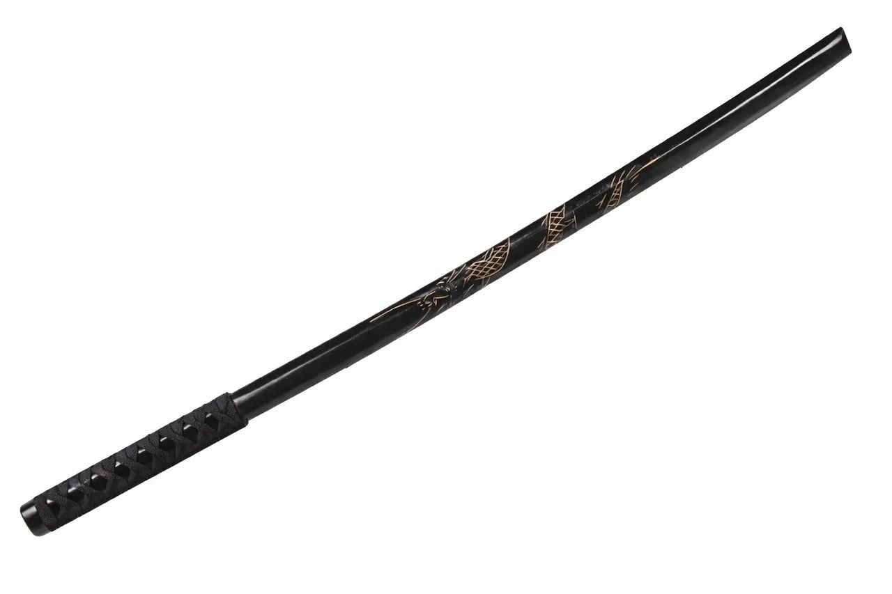 Espada Bokuto Boken de madeira Dragão Esculpido