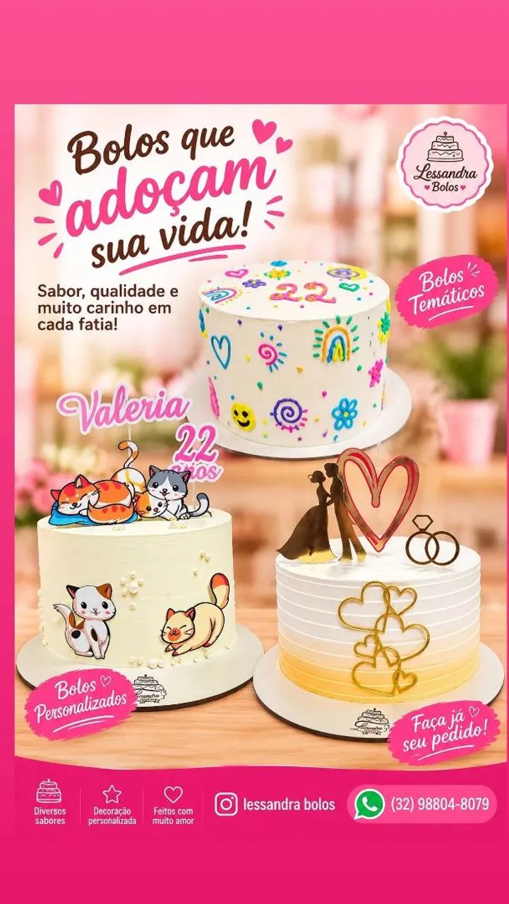 Bolos personalizados 