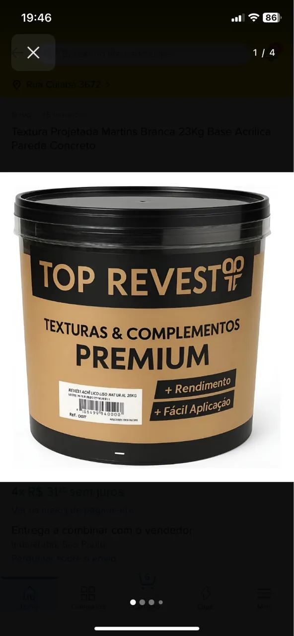 Textura hidro repelente  acrílica 