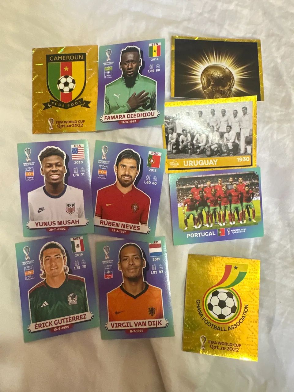 Figurinhas avulsas Copa 2022