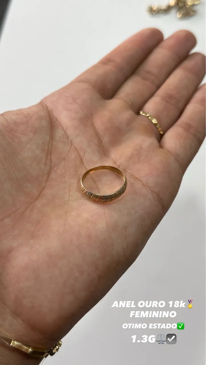 ANEL PULSEIRA E CORRENTE OURO 18k - Foto 2