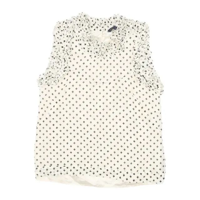 Blusa Feminina Sem Manga Estampada com Babados - Importado.