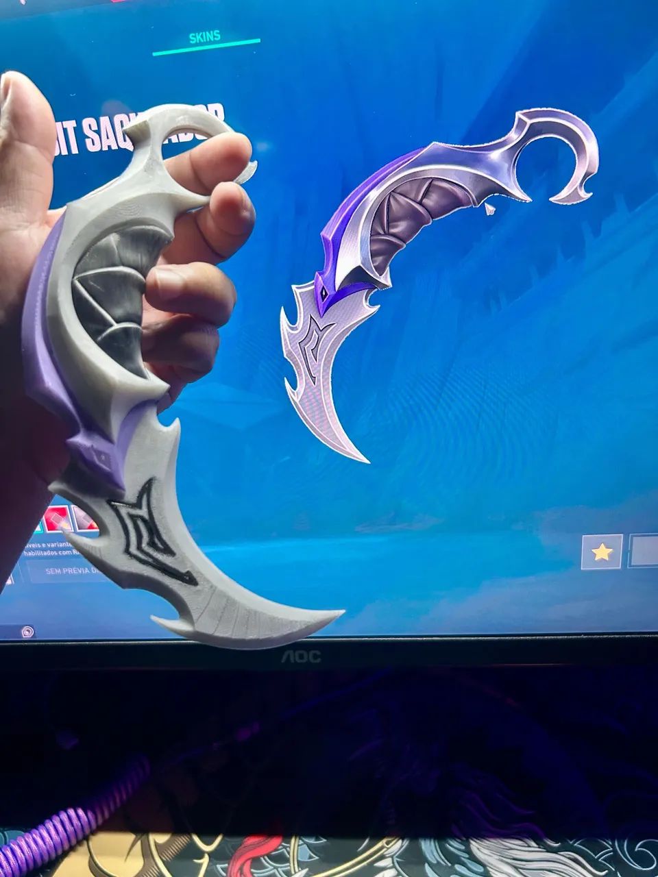 Faca Karambit Valorant Saqueadora - Foto 2