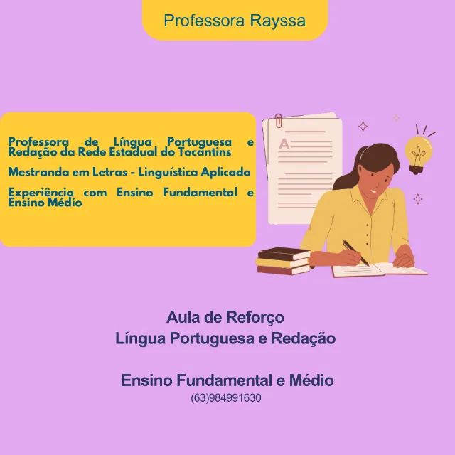 Aulas de reforço escolar