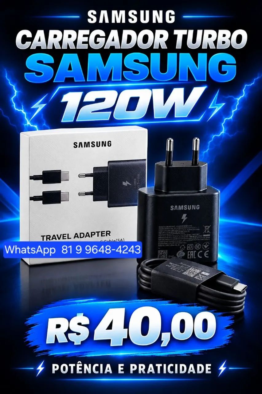 Carregador Samsung 