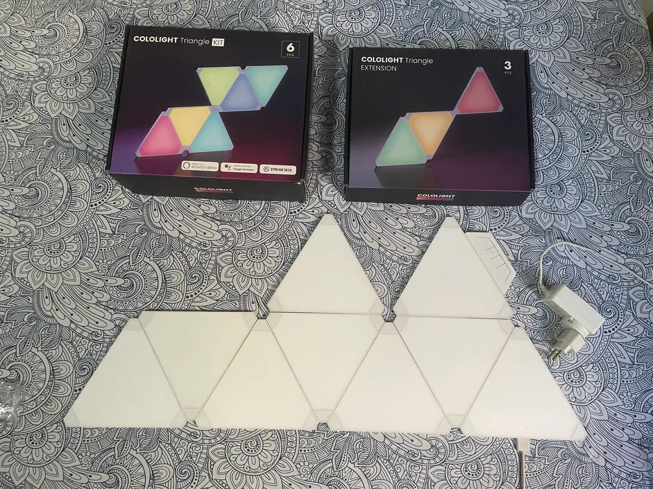 Kit 9 Triângulos RGB Cololight  - Foto 3