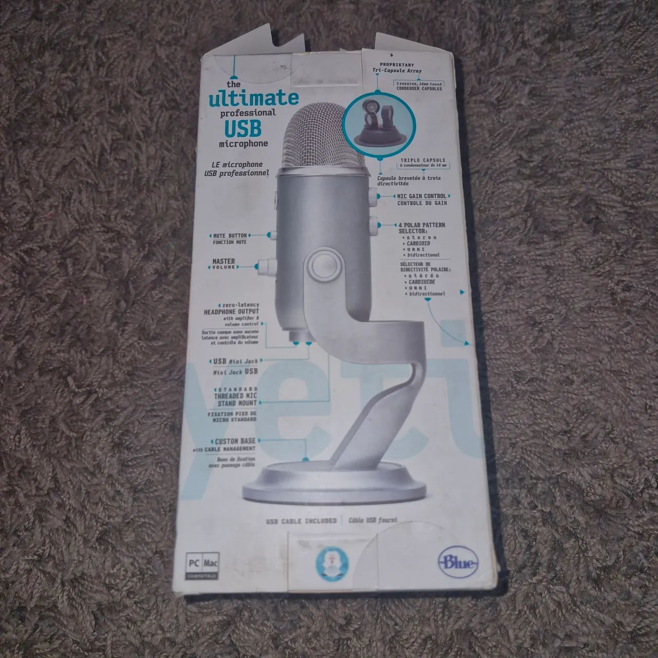 Microfone Logitech Blue Yeti - Foto 3