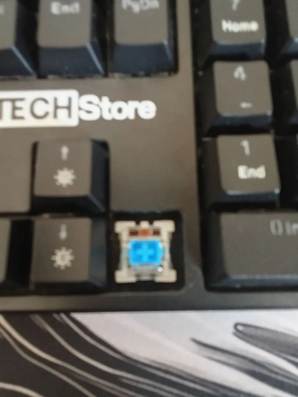 Kit teclado mecânico, mause e mauseped - Foto 3