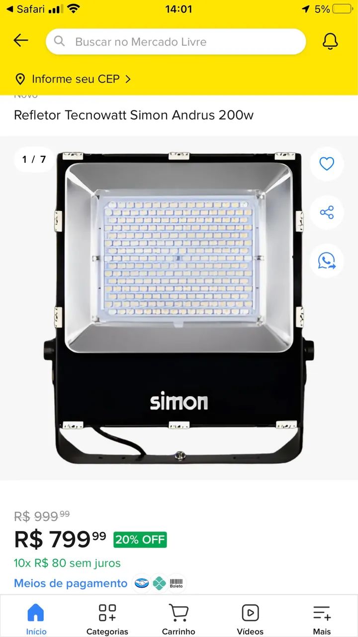 Refletor Simon 200w 