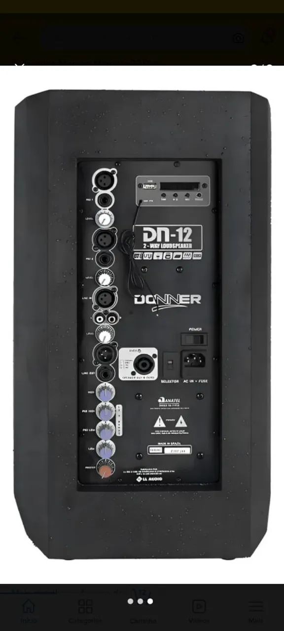 Caixa ativa DN12 potência 280w Rms415986173787525121