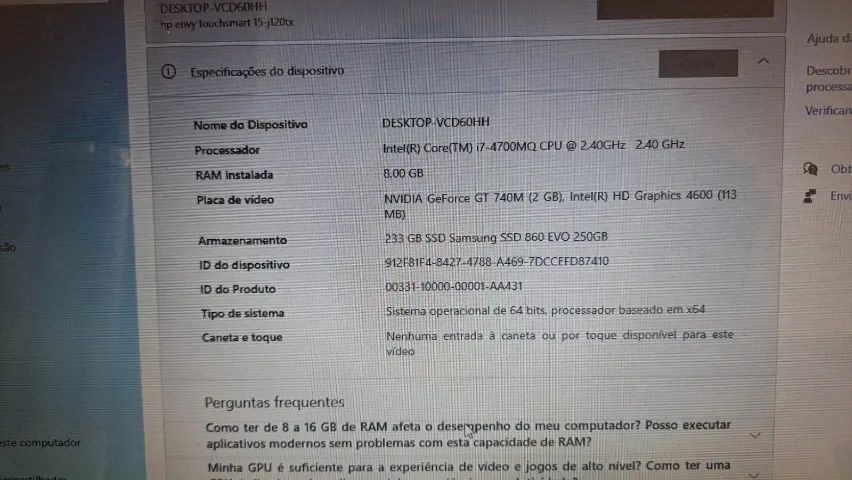 Notebook HP Envy 17.3 - Foto 3