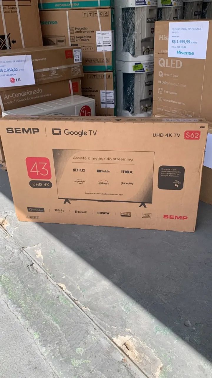 Smart TV Semp UHD 4K 43 Polegadas - Foto 2