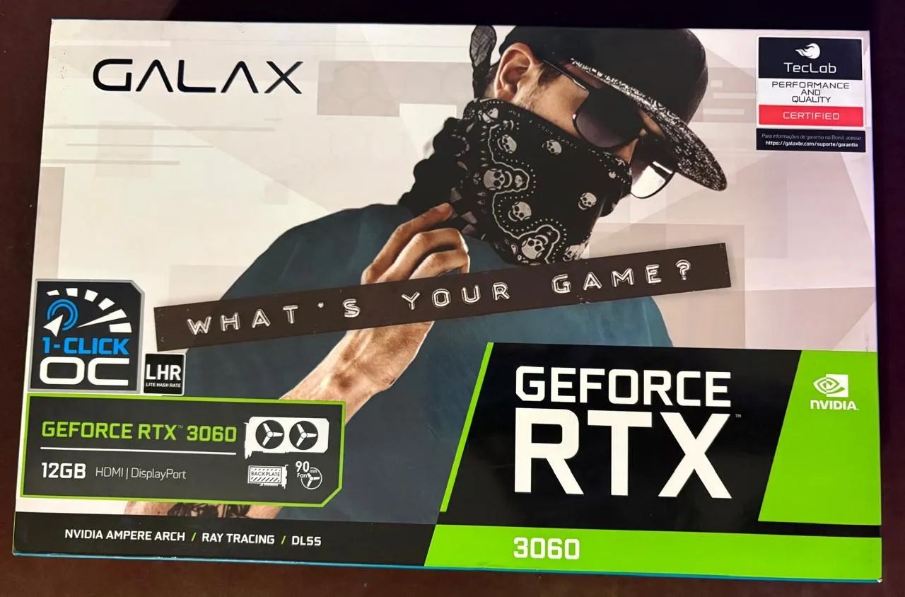 Placa de Vídeo - RTX3060 12GB - GALAX - Foto 5