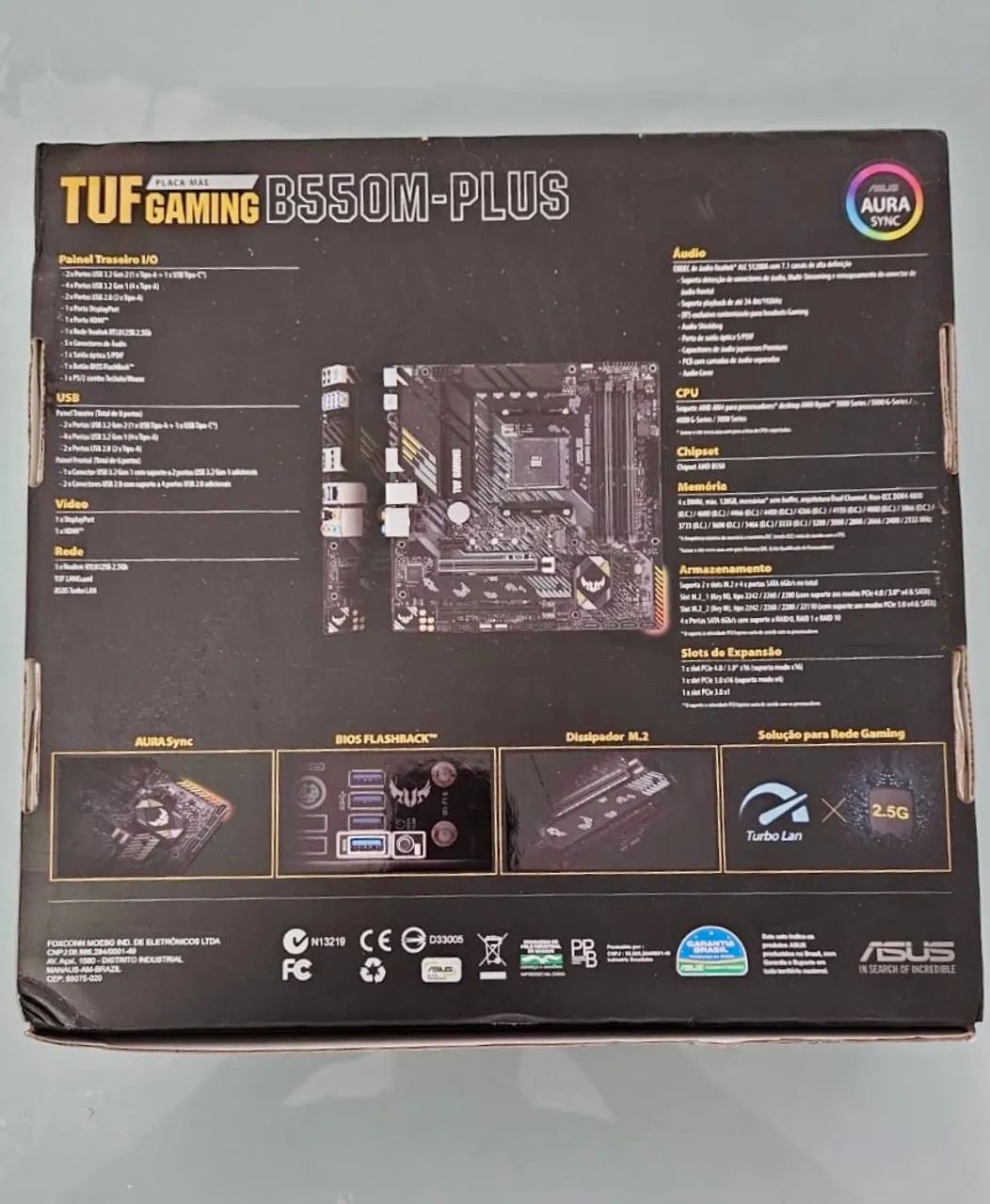 Placa mãe asus b550m tuf plus lacrada - Foto 3
