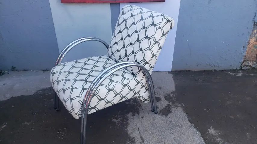 Abstract Black and White Pattern Single Armchair436600703896135680
