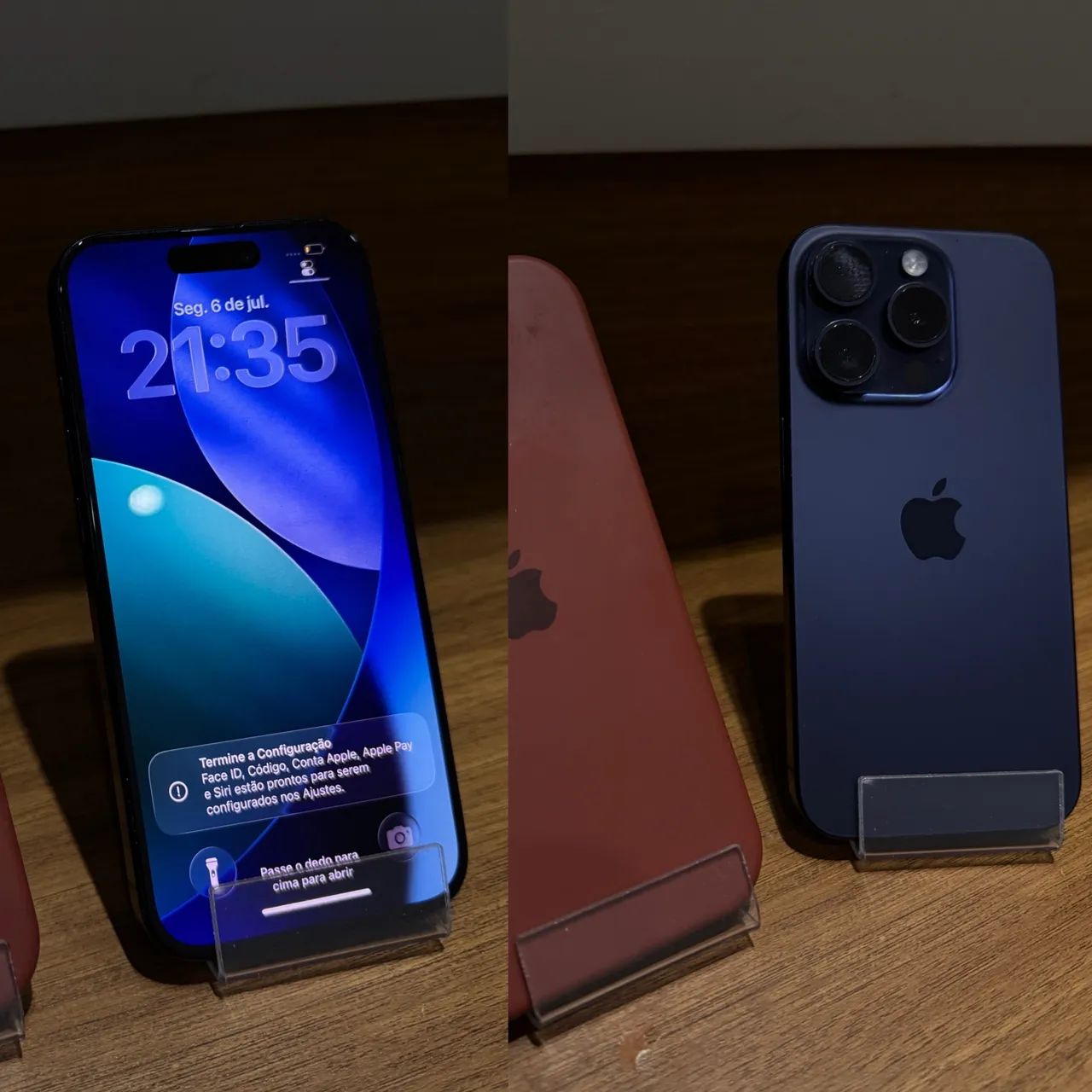 iPhone 15 Pro 128GB azul titânio com nota