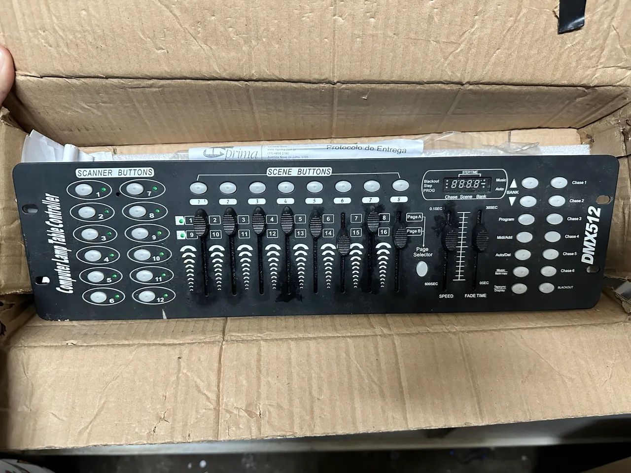 mesa controladora DMX512 profissional