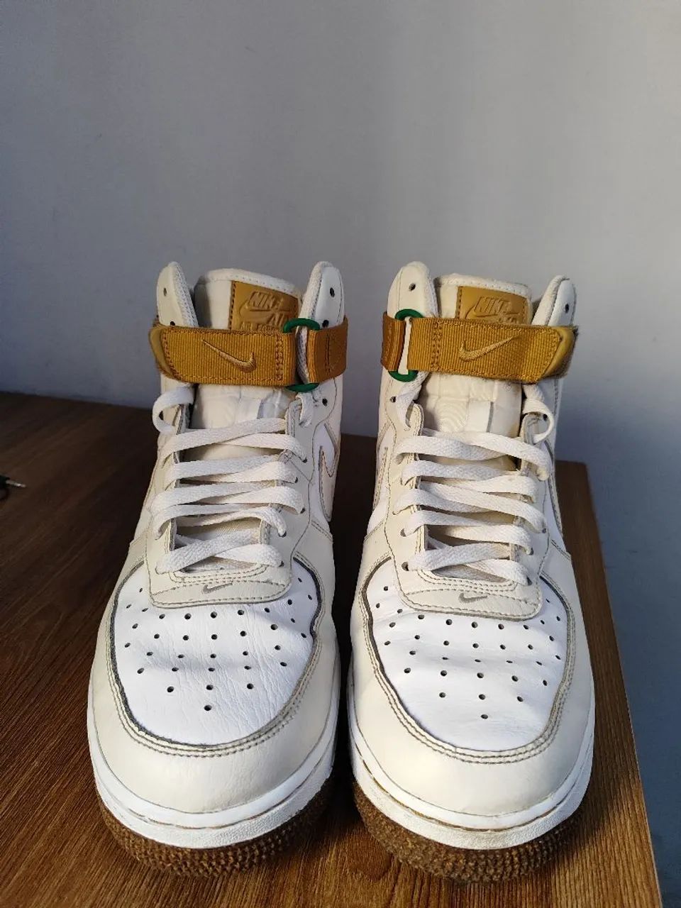 Tênis Nike Air Force Mid White/Creme - Foto 4