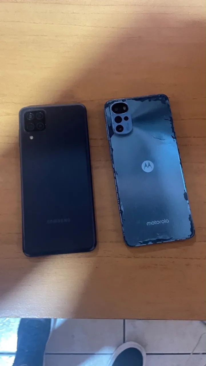 Dois celulares moto g22 e A12 - Foto 2