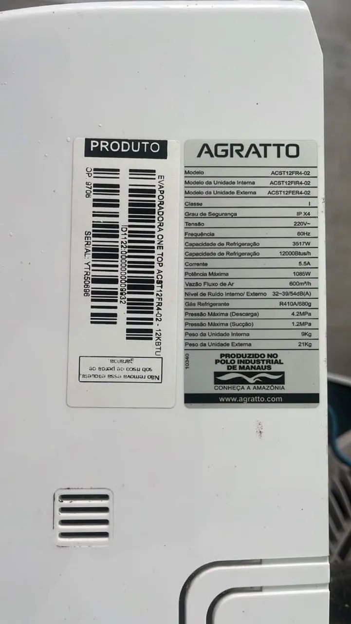 Ar condicionado Agratto - Foto 3