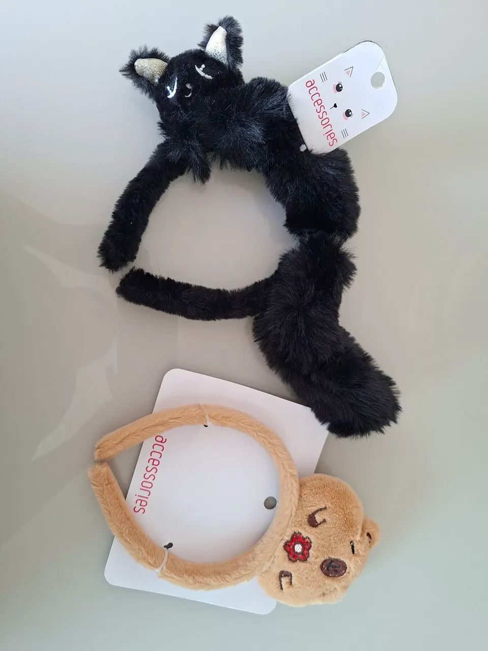 Tiaras de Gatinho e Ursinho