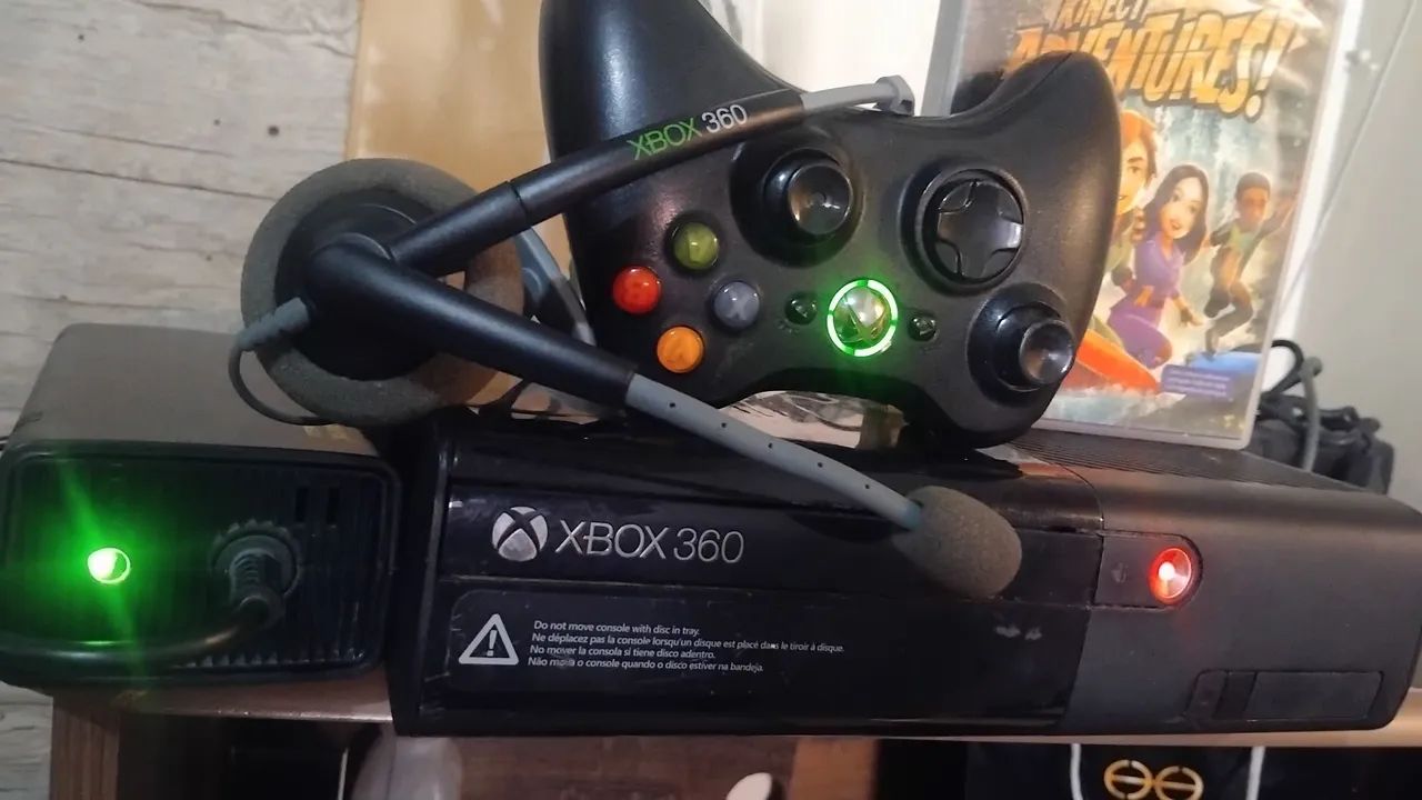 Xbox Super Slim Com Luz vermelha Completo 