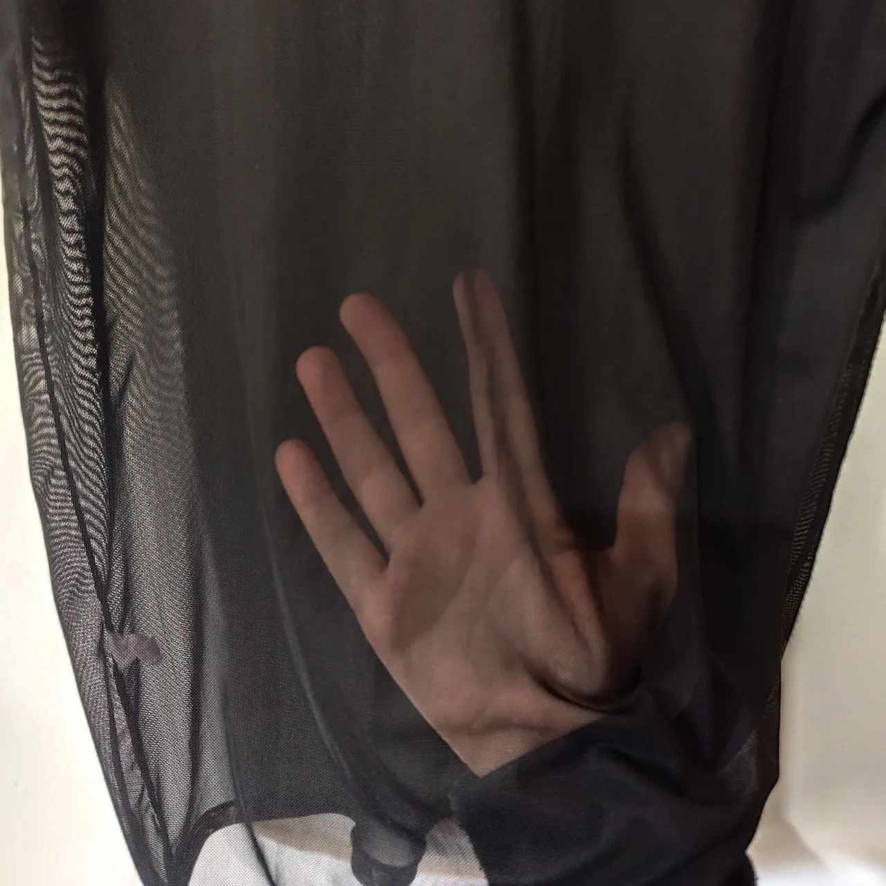 Blusa T-Shirt Tule Transparente Pret - Foto 3
