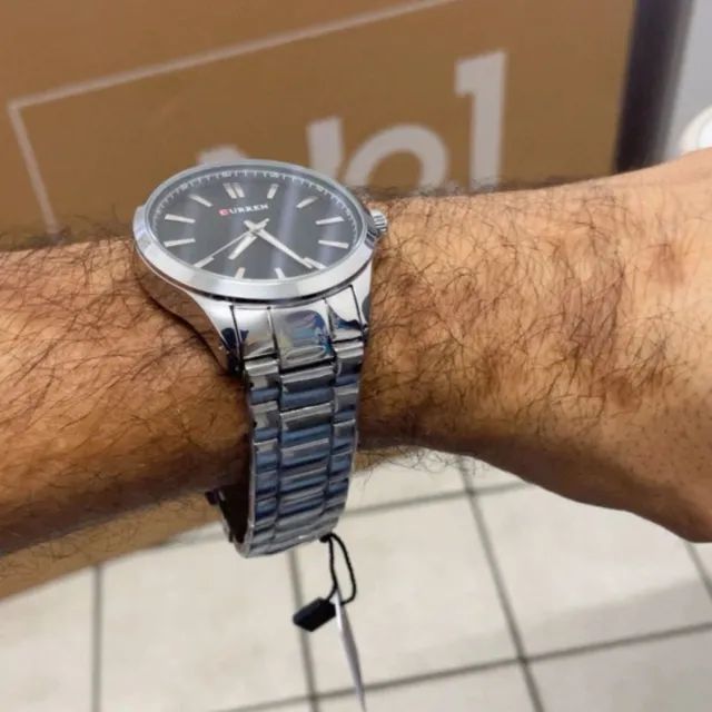 Relógio CURREN 8322 Masculino Aço Inox + Caixa - Foto 5