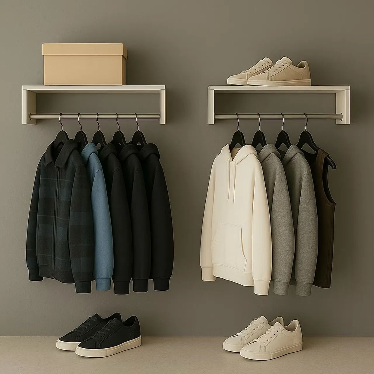 Arara Nicho Kit Cabideiro MDF 