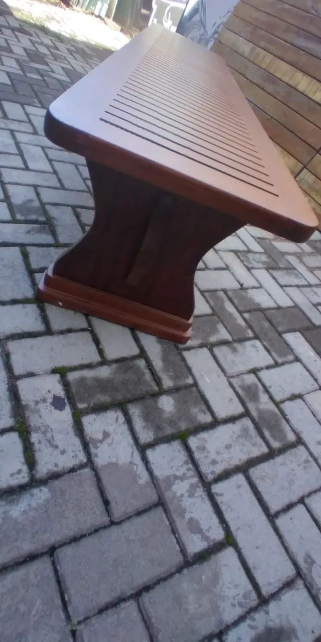 Banco Ripado Envernizado  - Foto 4