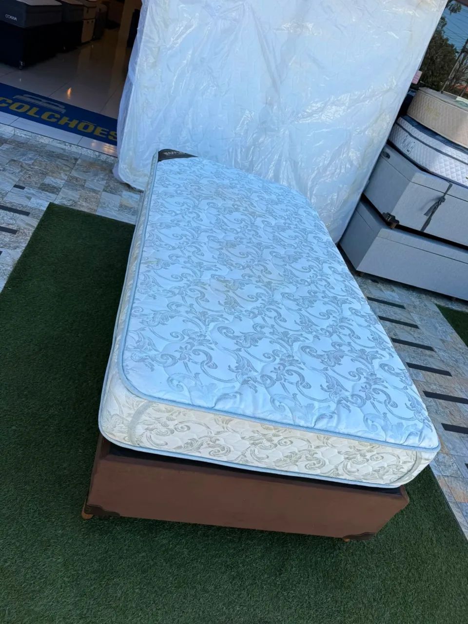 Cama Box Solteiro MAXFLEX USADO - ENTREGO - Foto 4