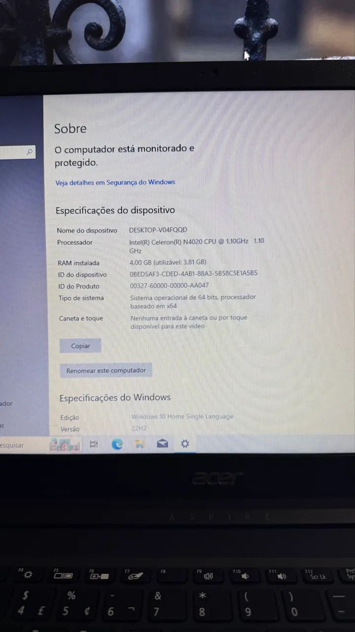 ? Notebook Acer Aspire ? SSD 128GB - Foto 4
