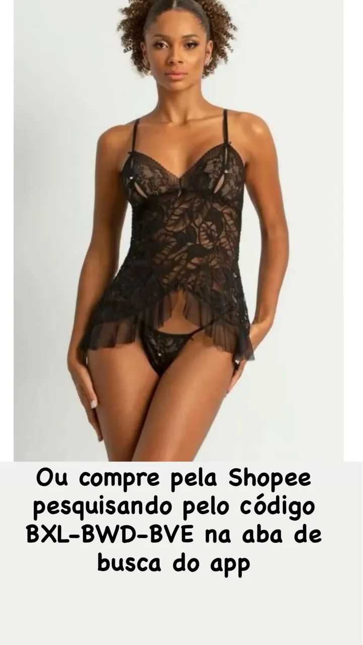 Conjunto de lingerie de renda - Foto 5