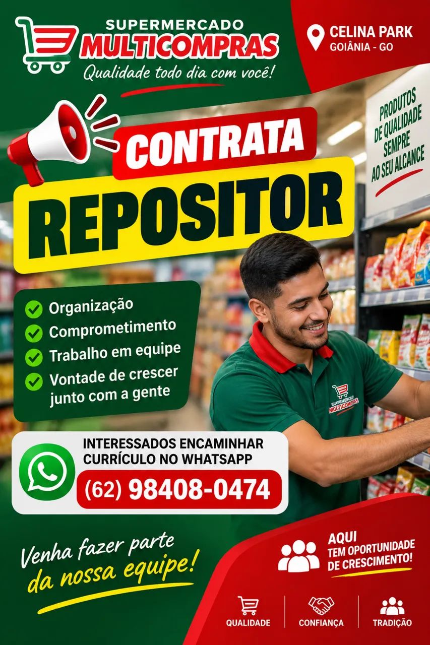 VAGA PARA REPOSITOR