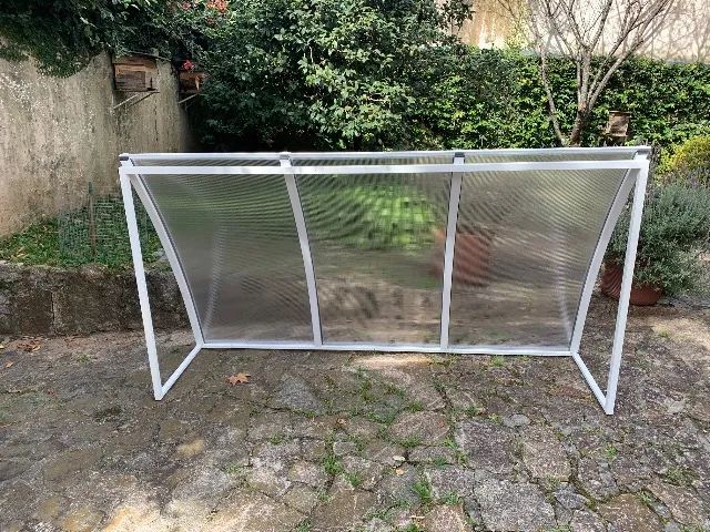 Toldo policarbonato e metalon - Foto 3