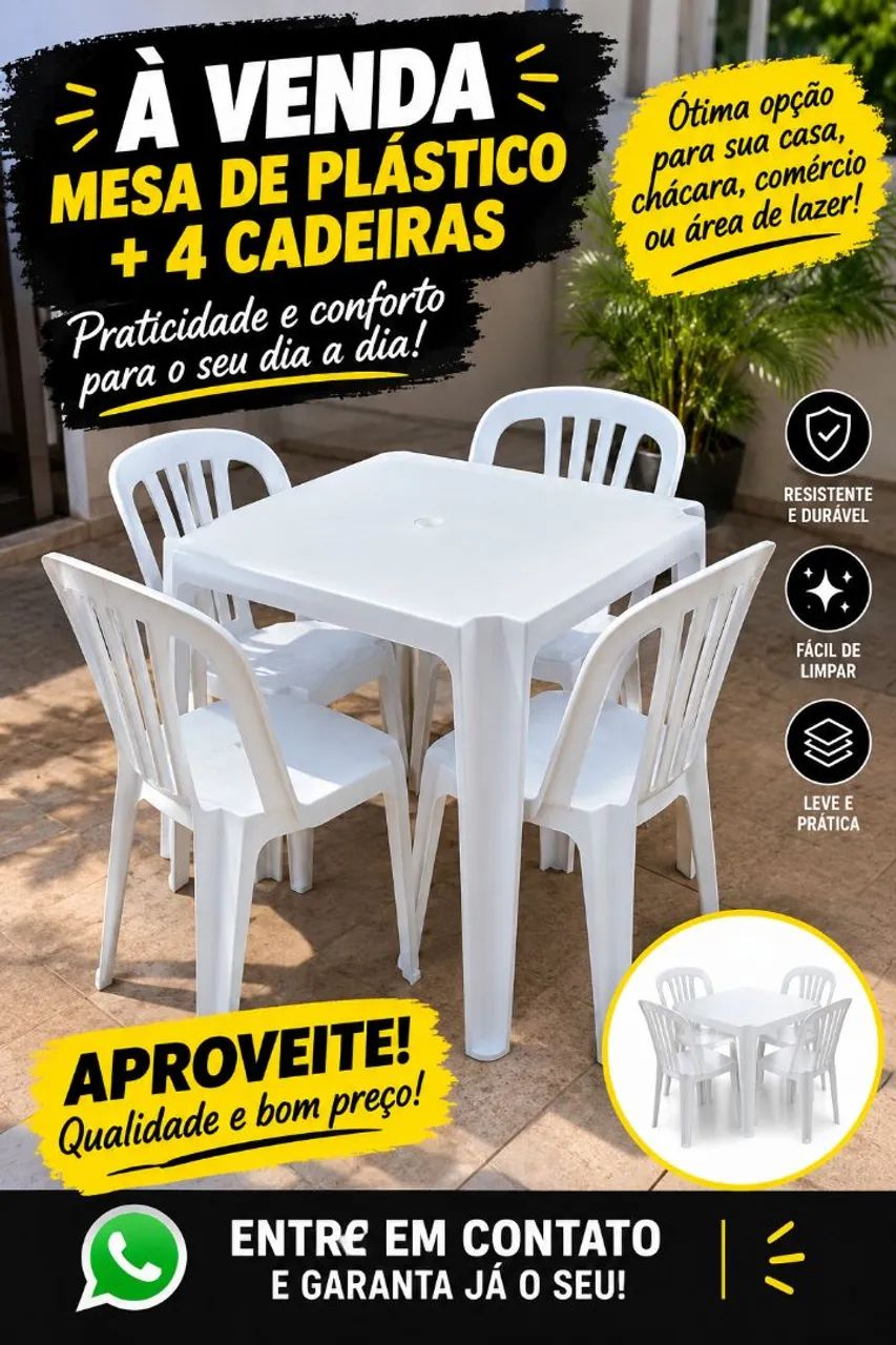 Mesa de plástico 