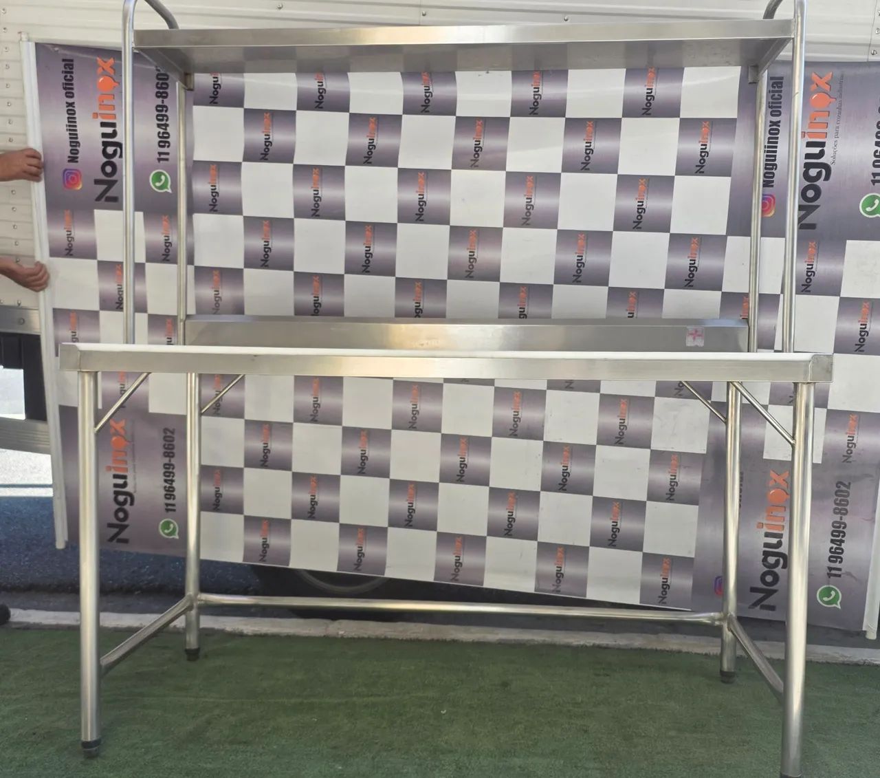 Mesa inox bancada Prateleira industrial  - Foto 3
