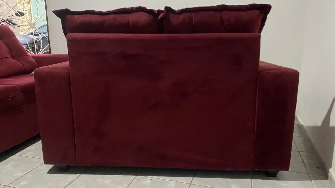 VENDO - Sofá de 2 e 3 lugares - Seminovo em Perfeito Estado - Foto 4