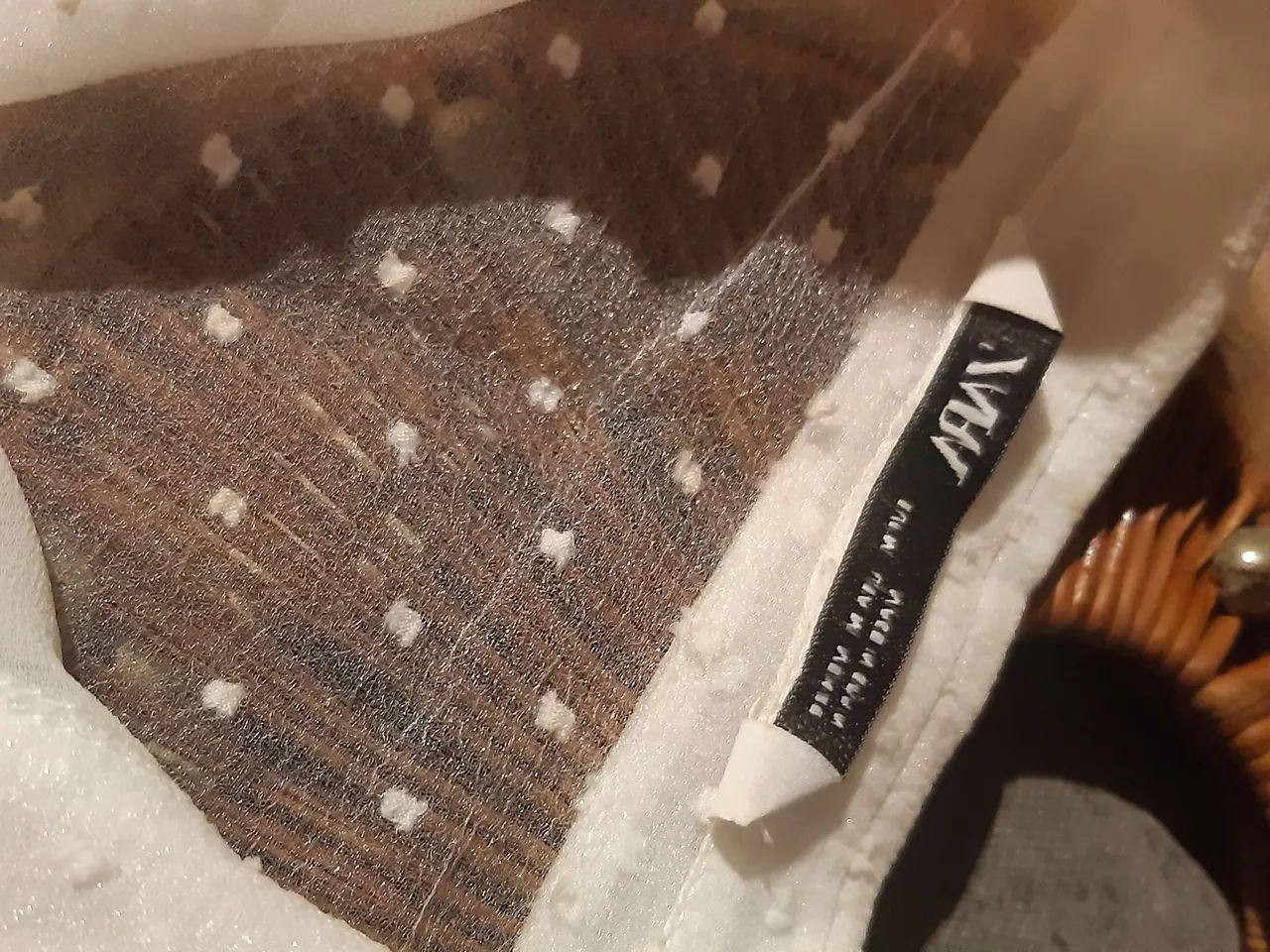 Camisa em organza Zara feminina M - Foto 3